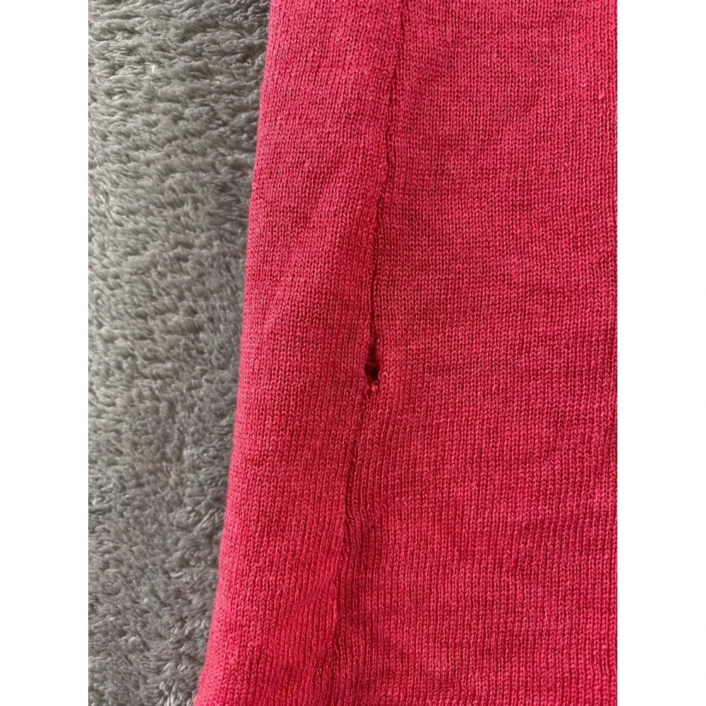 In Cashmere Womens Pink Open Front Shawl Collar Cardigan 3/4 Sleeve XL Soft Knit